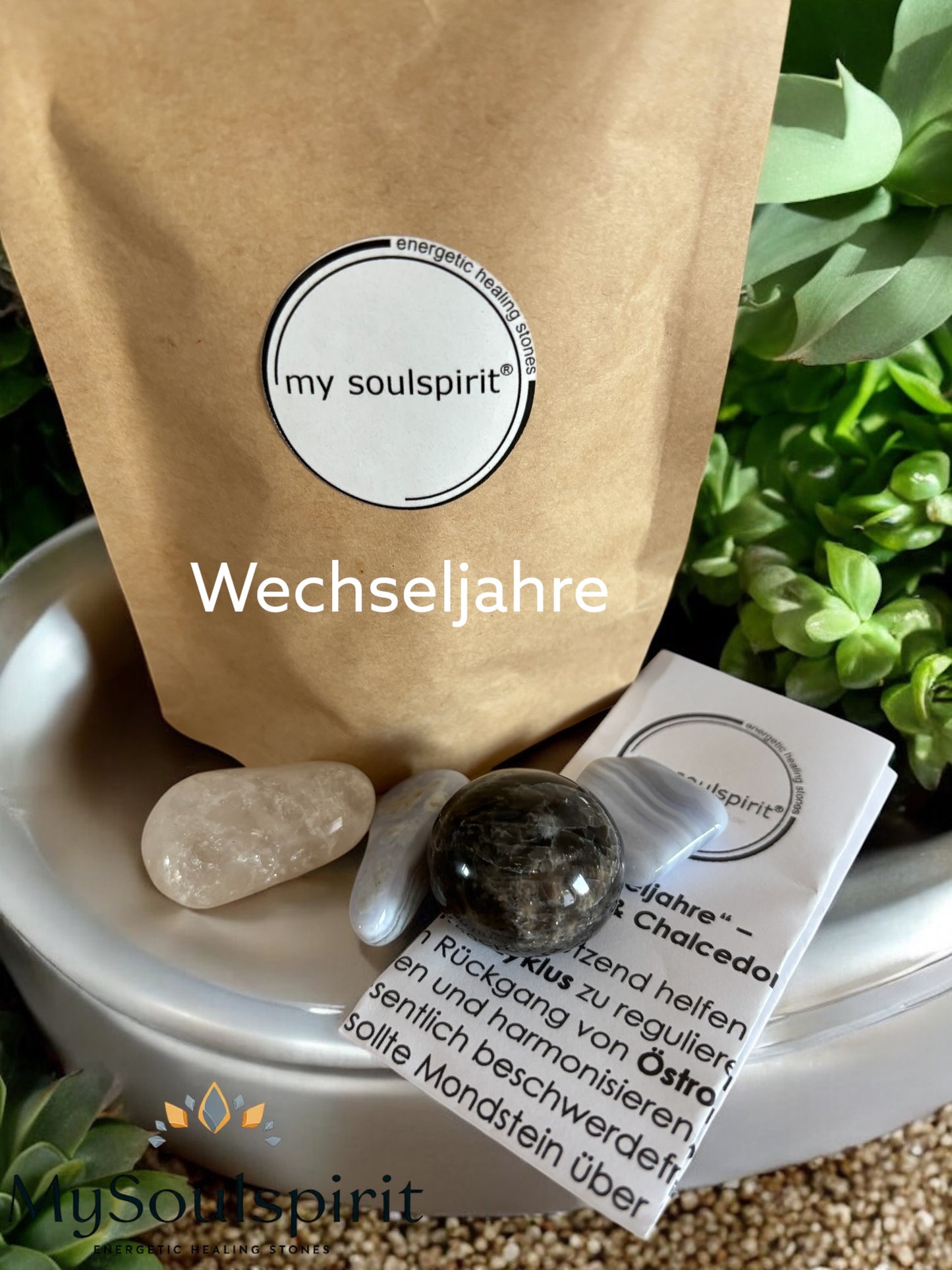 Energetische Unterstützung für die WECHSELJAHRE - Trommelstein Set