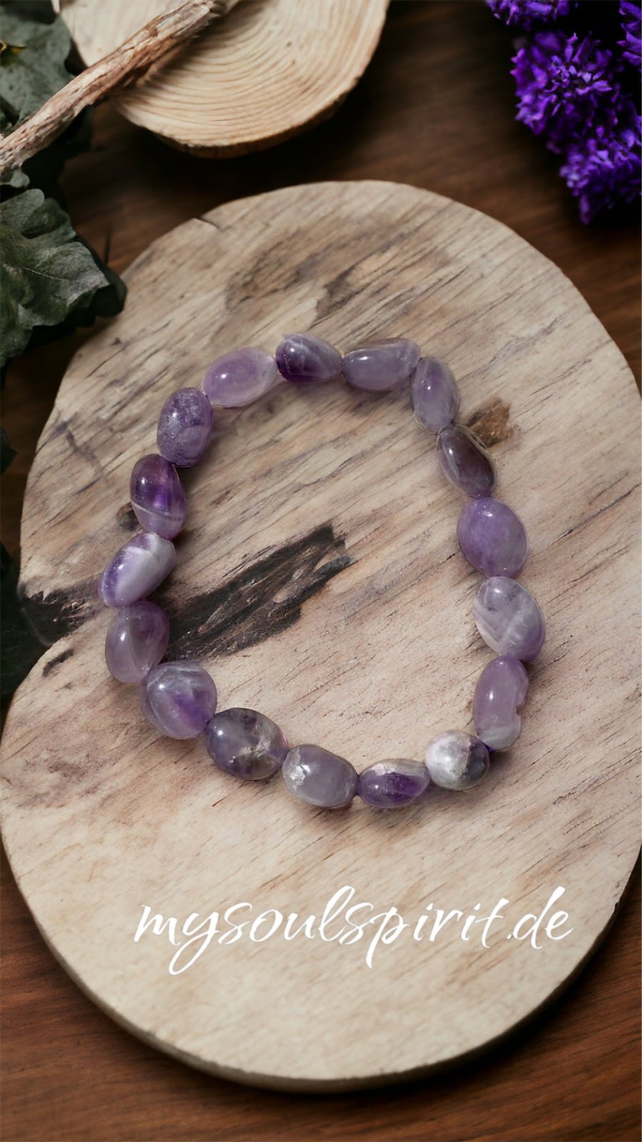 AMETHYST Trommelstein Armband - Armband