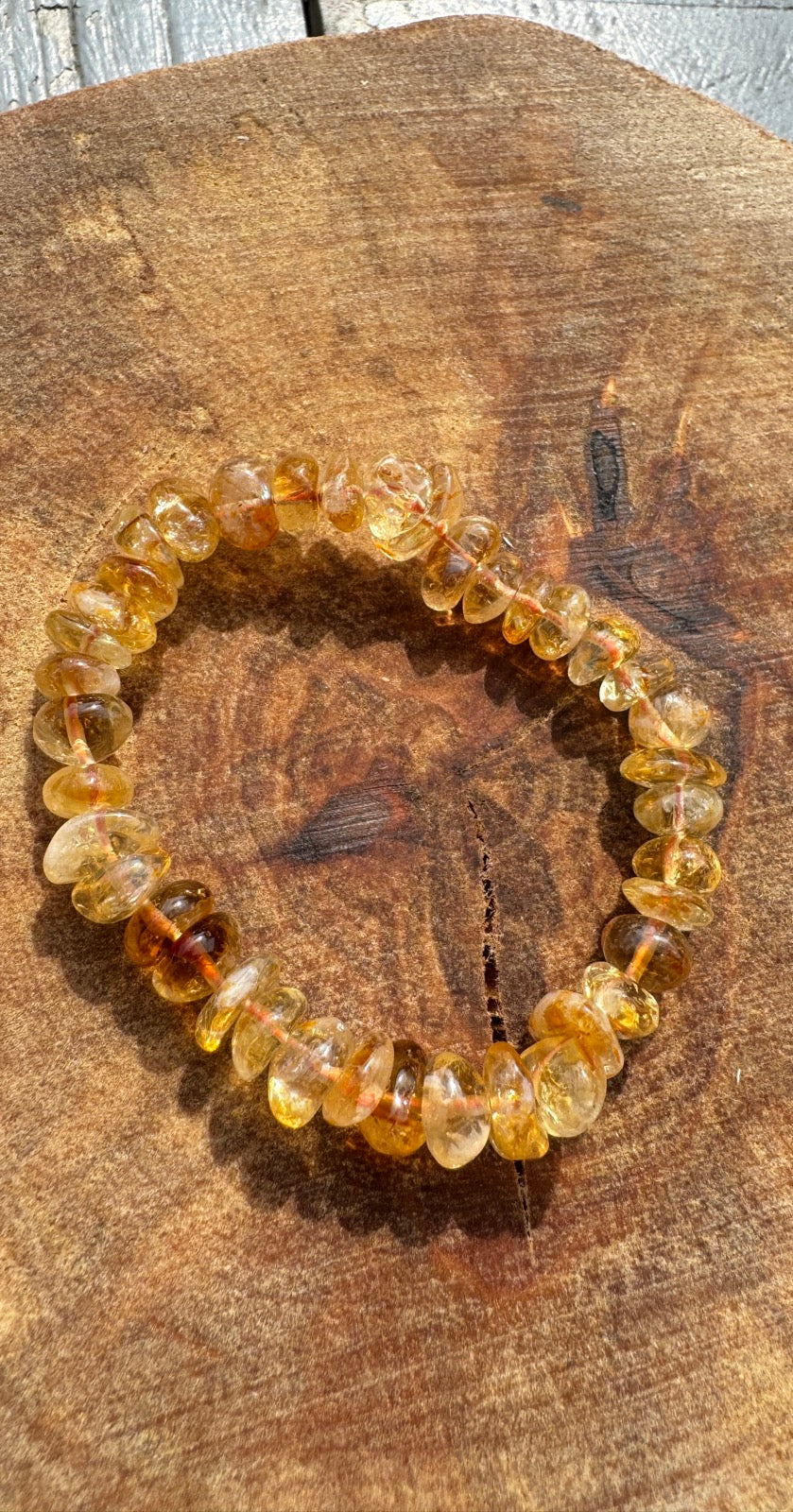 Citrin Splitterarmband (gebrannter Amethyst)