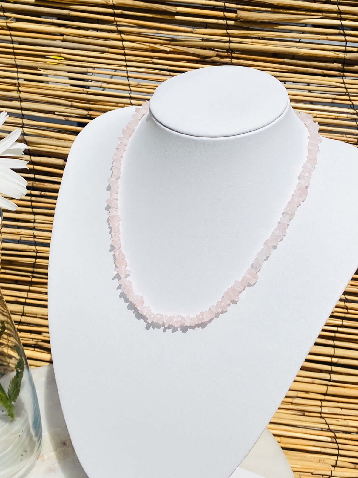 ROSENQUARZ Splitterkette -