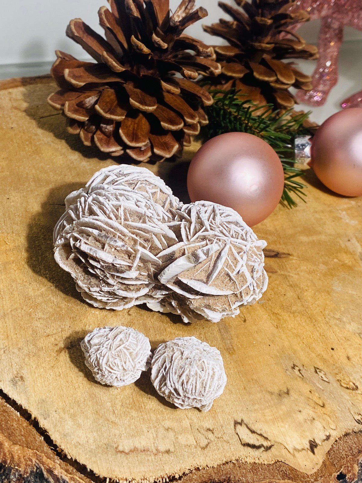 SANDROSE Set 2 Kleine und 1 Große Sandrose - Heilstein