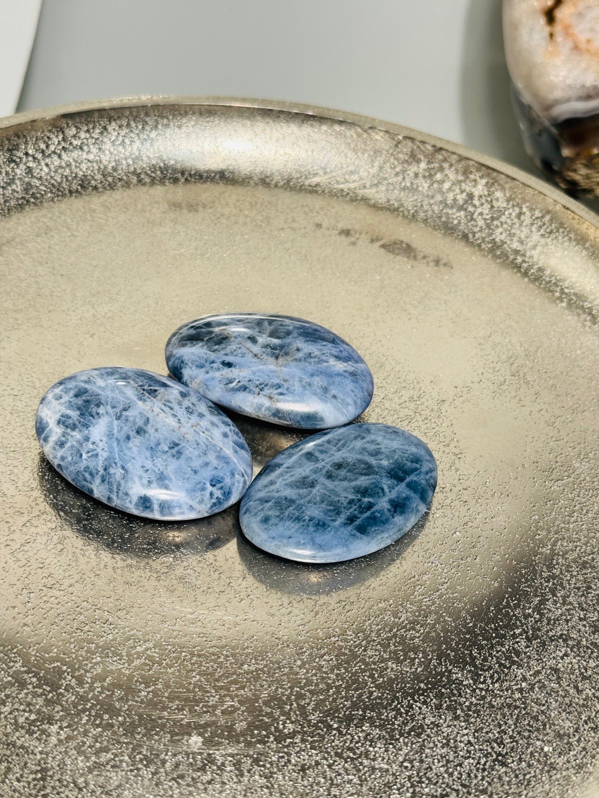 SODALITH Handschmeichler 2 Stück - Kristall