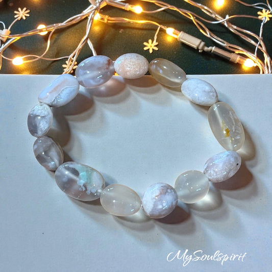 KIRSCHBLÜTEN CHALCEDON Armband
