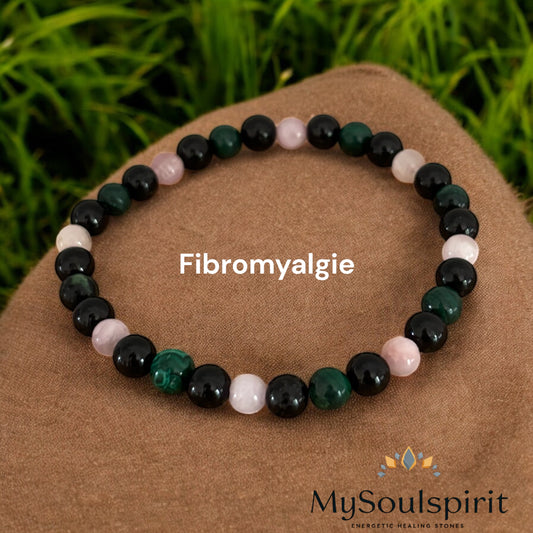 Armband "Fibromyalgie" - Turmalin, Kunzit & Malachit