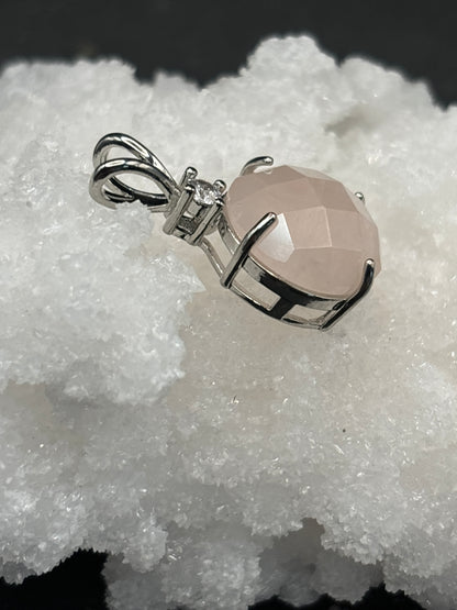 Pendentif Quartz Rose