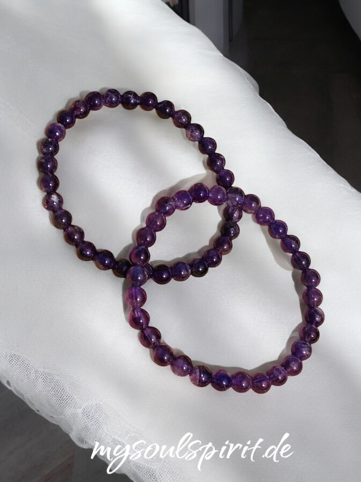 AMETHYST Heilstein-Armband 6 mm Perlen