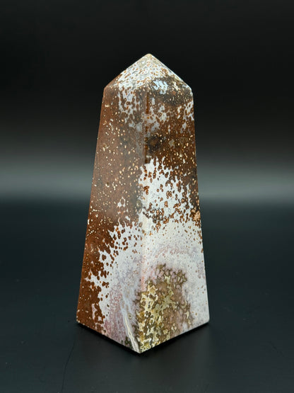 Ozean Jaspis Obelisk 11,7 cm 344 Gramm