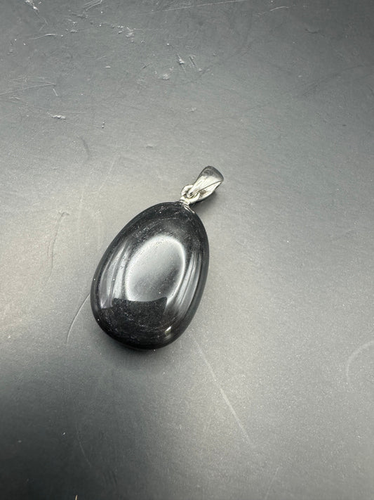 Pendentif chaîne ONYX avec boucle ou percé