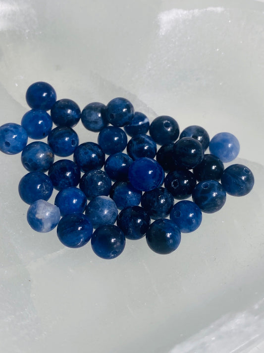 Perles de Sodalite - 10 pièces