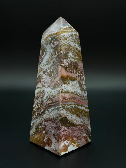 Ozean Jaspis Obelisk 11,9 cm 344 Gramm