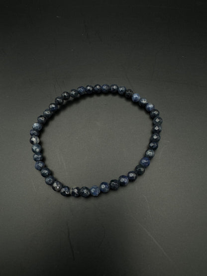 Lapislazuli Armband mit 4/6 mm Perlen facettiert