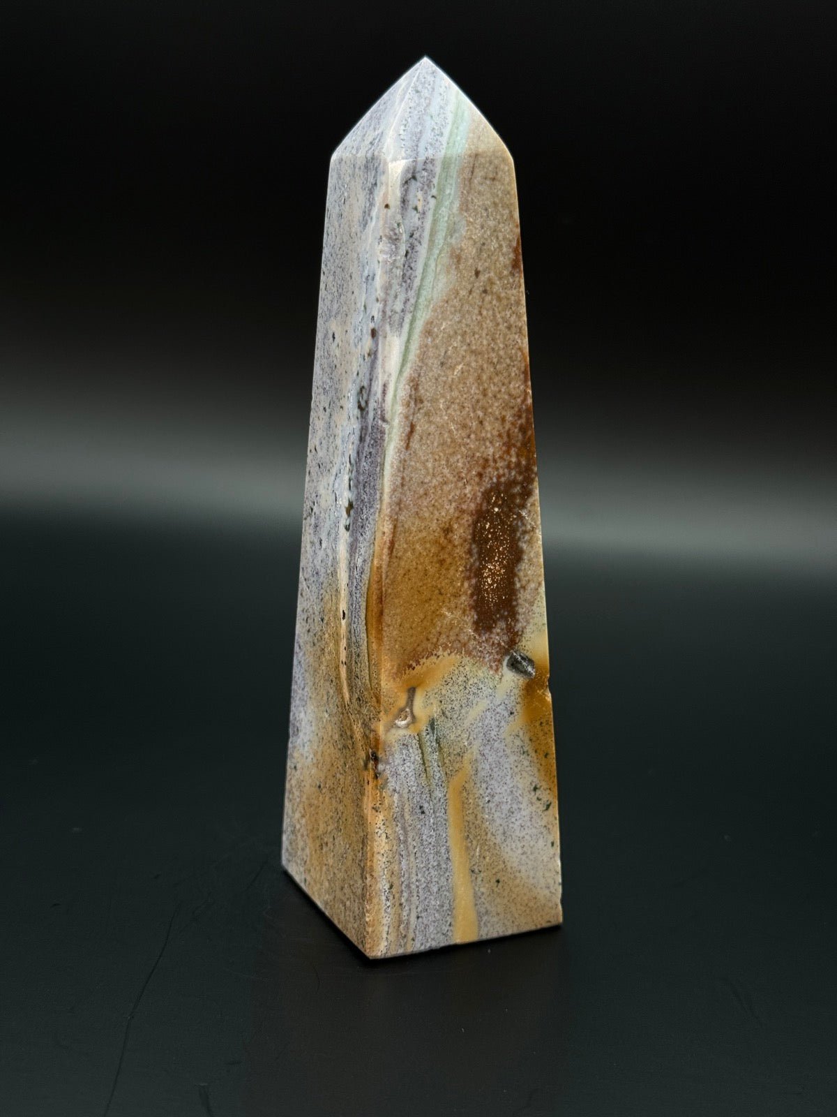 Ozean Jaspis Obelisk 12,7 cm 230 Gramm - Heilstein