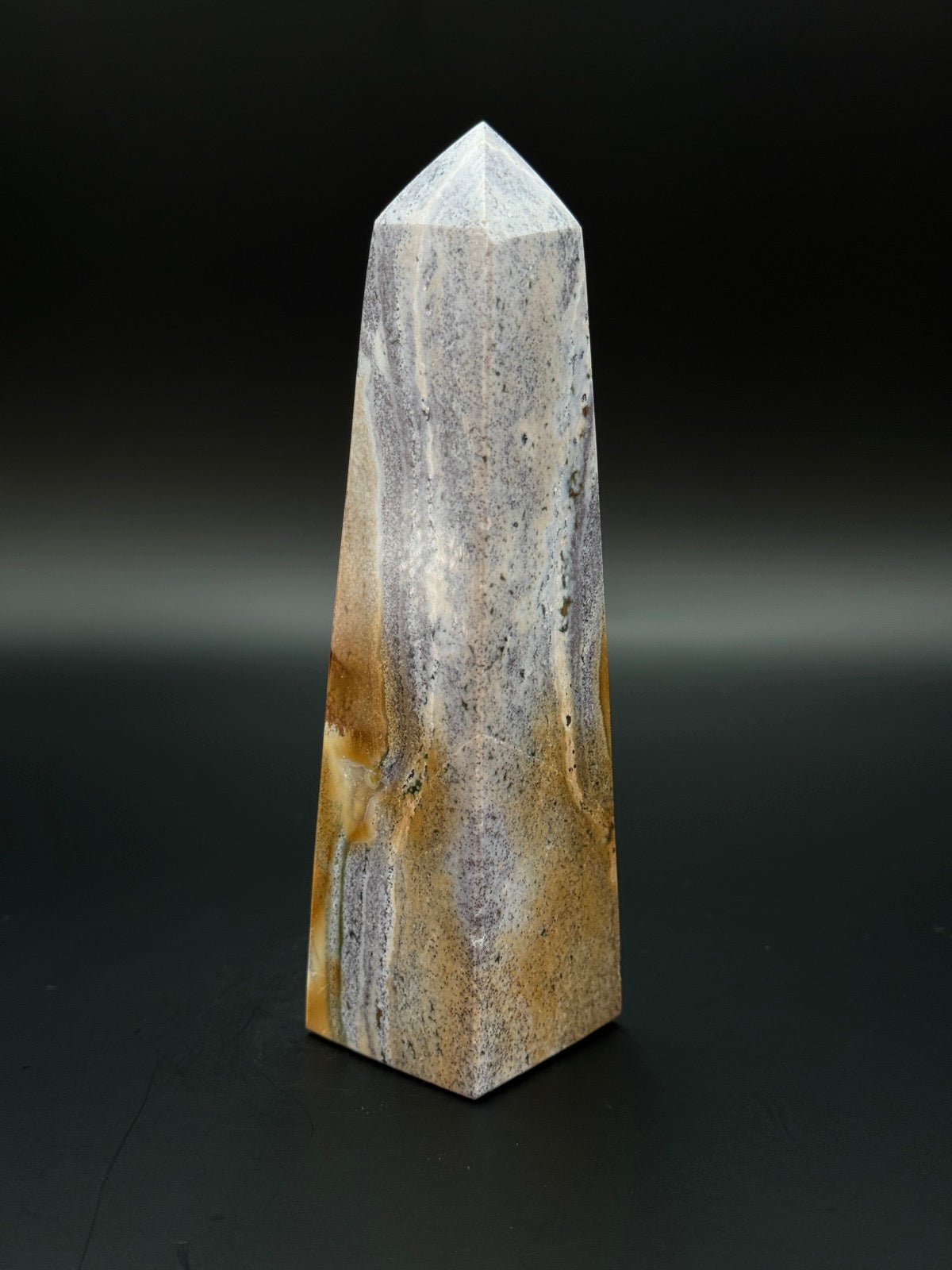 Ozean Jaspis Obelisk 12,7 cm 230 Gramm - Heilstein