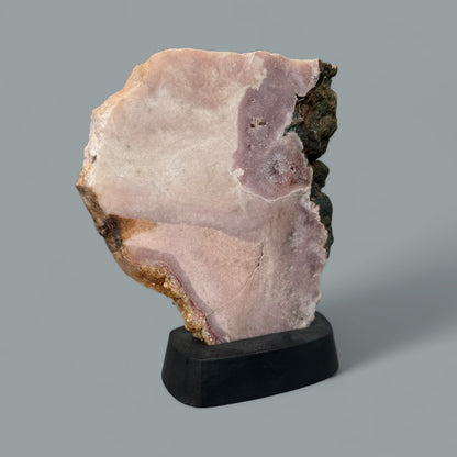 PINK AMETHYST Platte mit Ständer (Unikat) - Heilstein