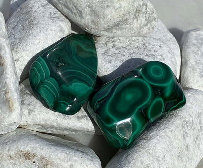 MALACHITE pierre roulée 1pc.