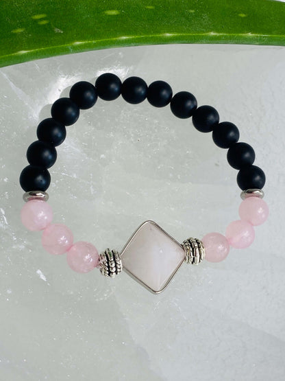 Bracelet QUARTZ ROSE &amp; LAVE