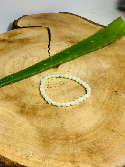 Bracelet SERPENTINE (Jade de Chine) 6 mm