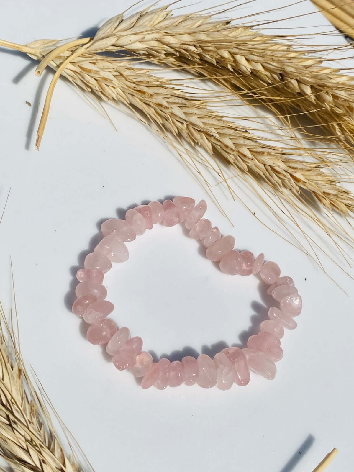 Bracelet ruban QUARTZ ROSE