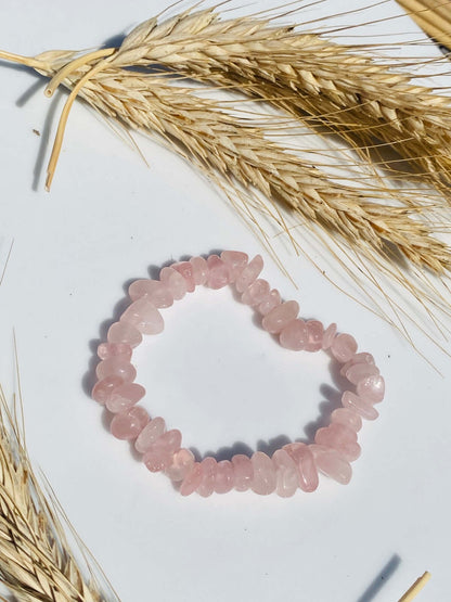 Bracelet ruban QUARTZ ROSE