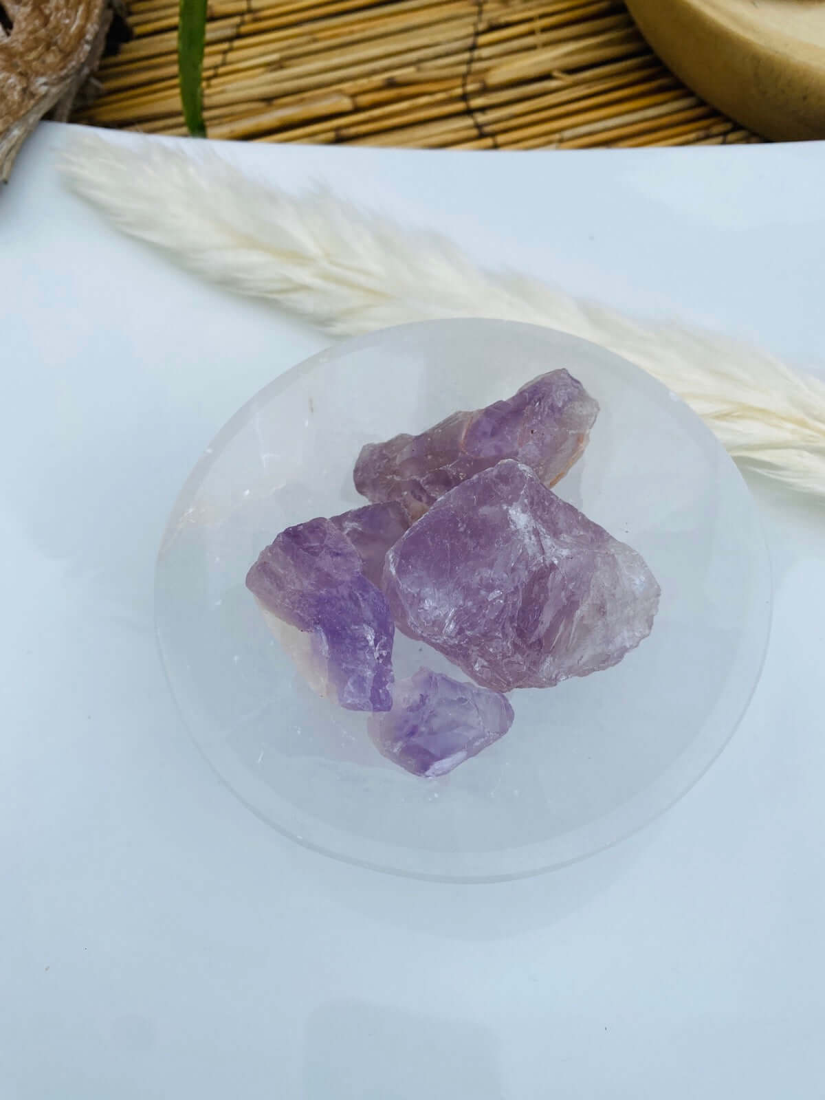 my soulspirit® 200 grammes de pierres à eau - calcite verte brute - pierre 100% naturelle