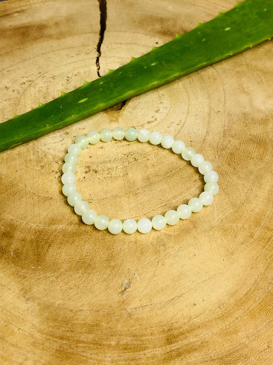 Bracelet SERPENTINE (Jade de Chine) 6 mm